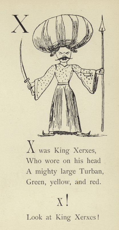 Litera X autorstwa Edward Lear