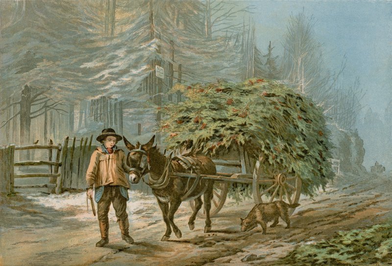 Holly Cart (kolor lito) autorstwa Edward (after) Duncan