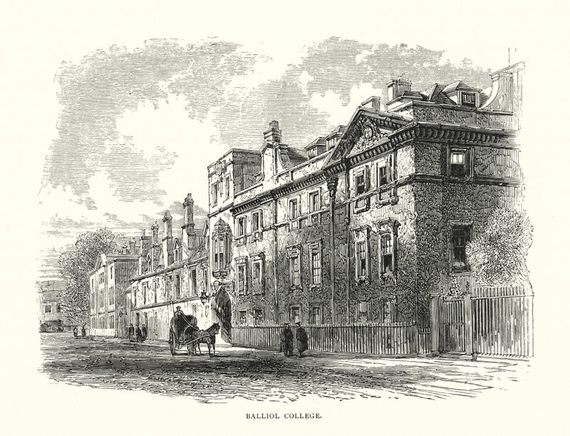 Balliol College (grawerunek) autorstwa Edward (after) Whymper