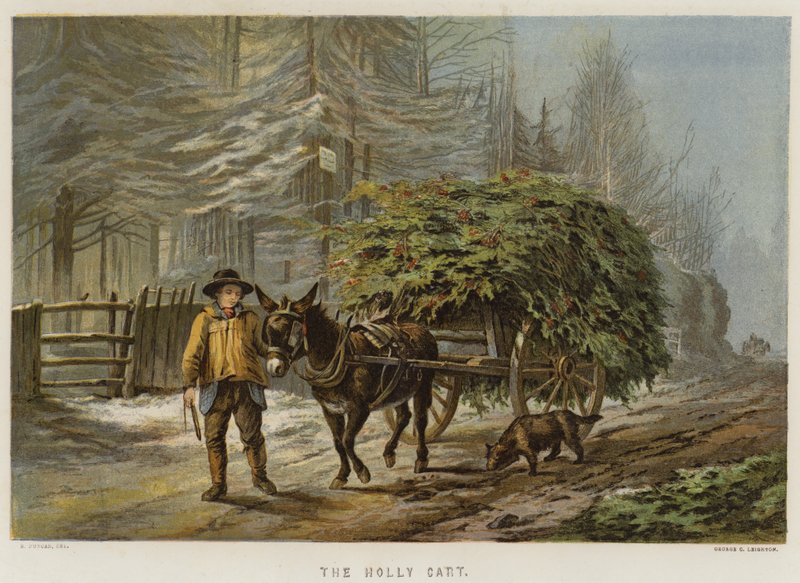 Holly Cart (chromolitho) autorstwa Edward Duncan