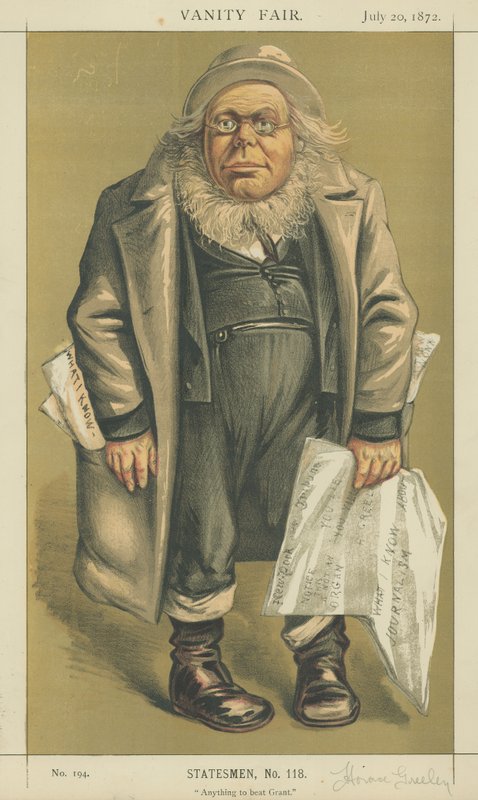 Pan Horace Greeley autorstwa Edward Frederick Brewtnall