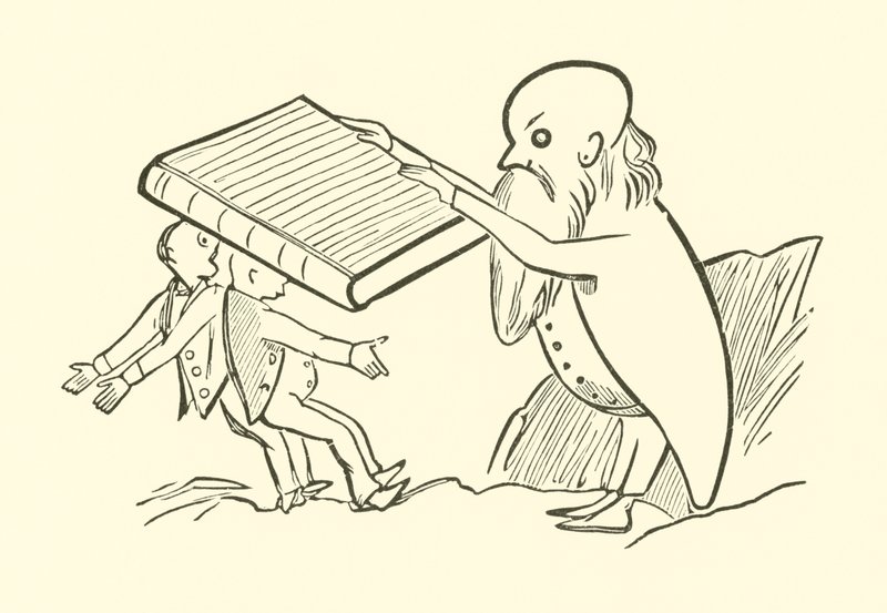 Dwóch Starych Kawalerów (Grawerowanie) autorstwa Edward Lear