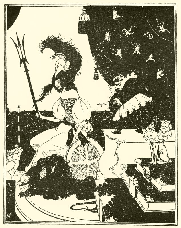 Britannia a la Beardsley autorstwa Edward Tennyson Reed