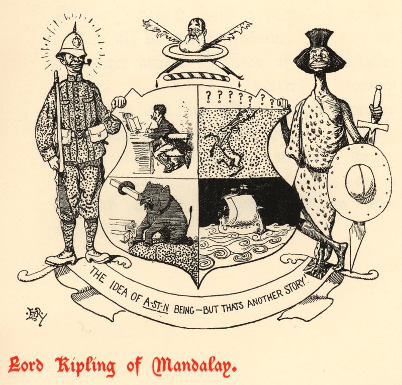 Lord Kipling z Mandalay (grawerowanie) autorstwa Edward Tennyson Reed