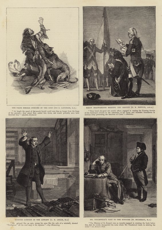 Stulecie urodzin Sir Waltera Scotta autorstwa Edwin Landseer