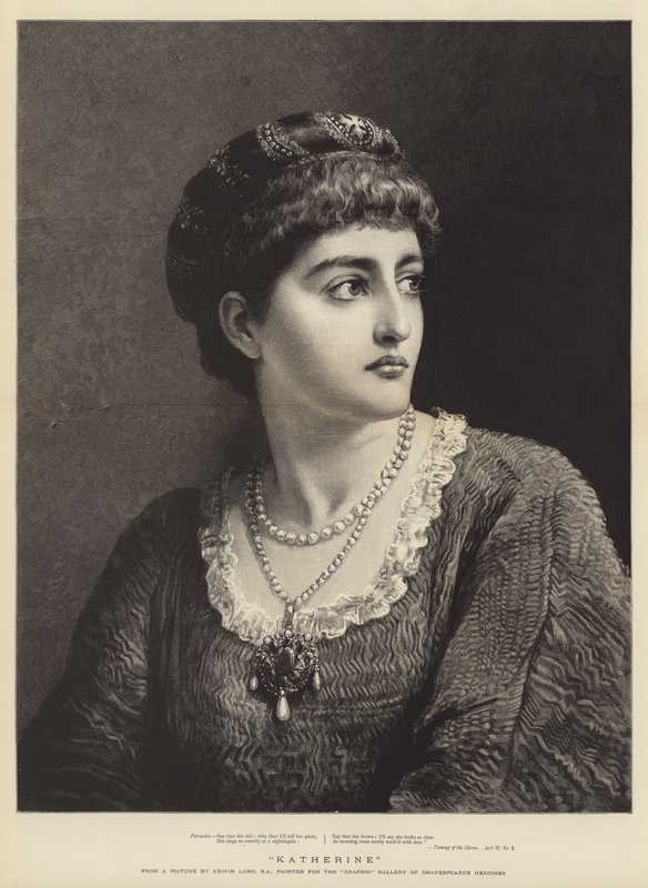 Katherine z Poskromienia złośnicy Szekspira autorstwa Edwin Longsden Long