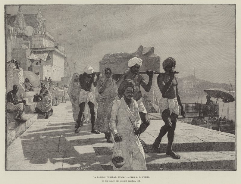 Pogrzeb fakira, Indie autorstwa Edwin Lord Weeks