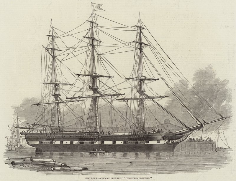 New York American Line-Ship, Cornelius Grinnell autorstwa Edwin Weedon