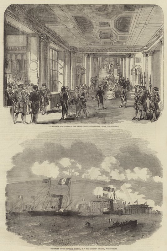 Królewska wizyta Napoleona III autorstwa Edwin Weedon