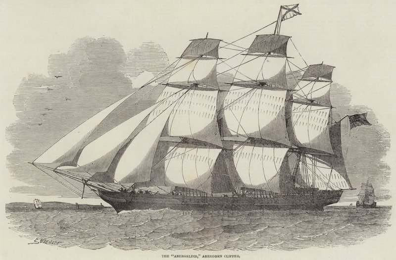 The Abergeldie, Aberdeen Clipper autorstwa Edwin Weedon