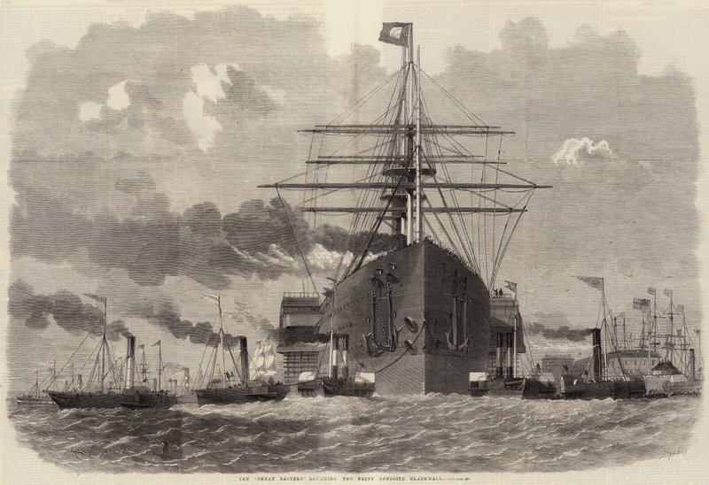 Wielki Wschód okrążający Punkt naprzeciwko Blackwall autorstwa Edwin Weedon