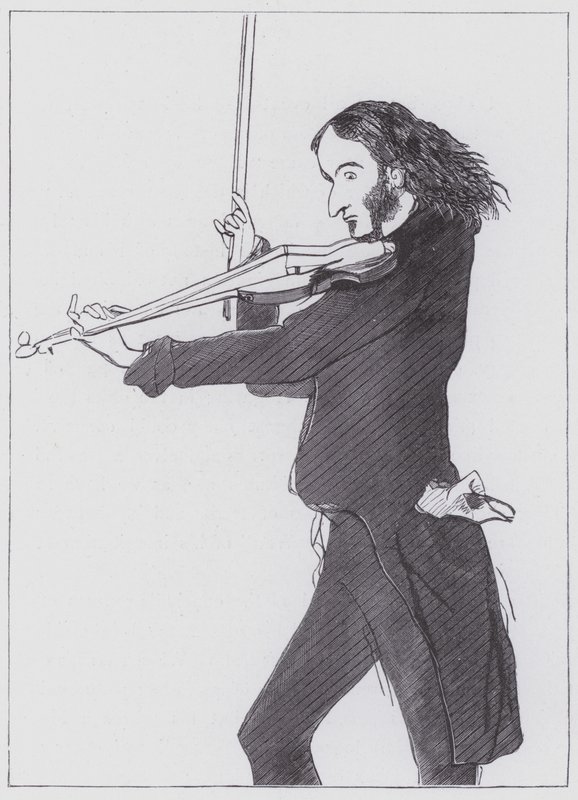 Nicolo Paganini autorstwa Edwin (after) Landseer