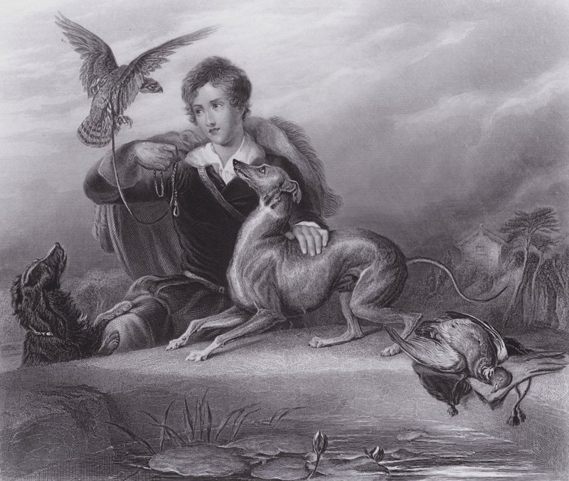 Przyjaciele wodza (grawerunek) autorstwa Edwin (after) Landseer