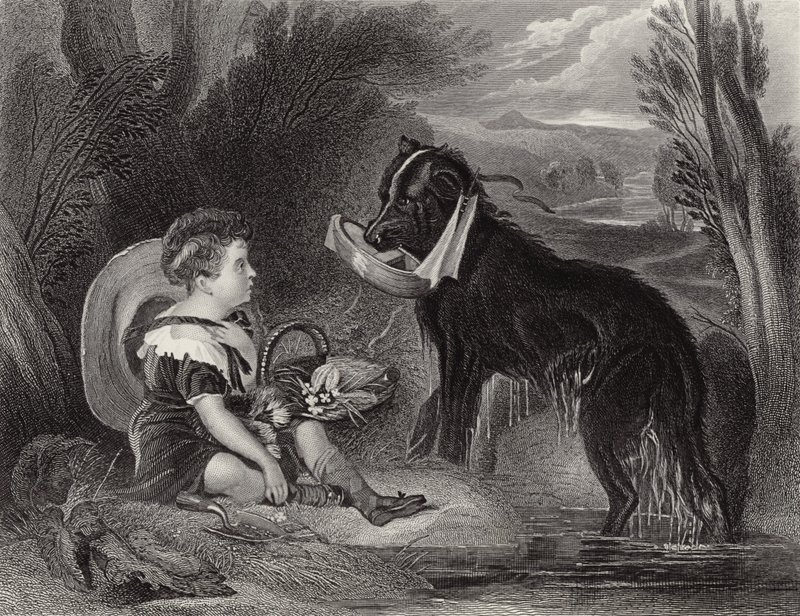 Przyjaciele autorstwa Edwin Landseer