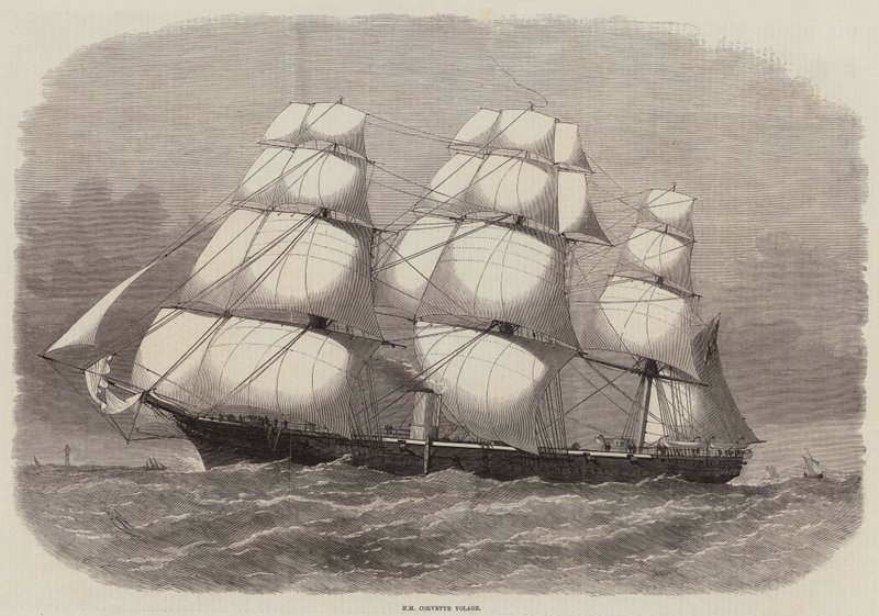 HM Corvette Volage autorstwa Edwin Weedon