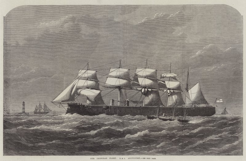 Nasza Flota Żelaznych Klad, HMS Agincourt autorstwa Edwin Weedon