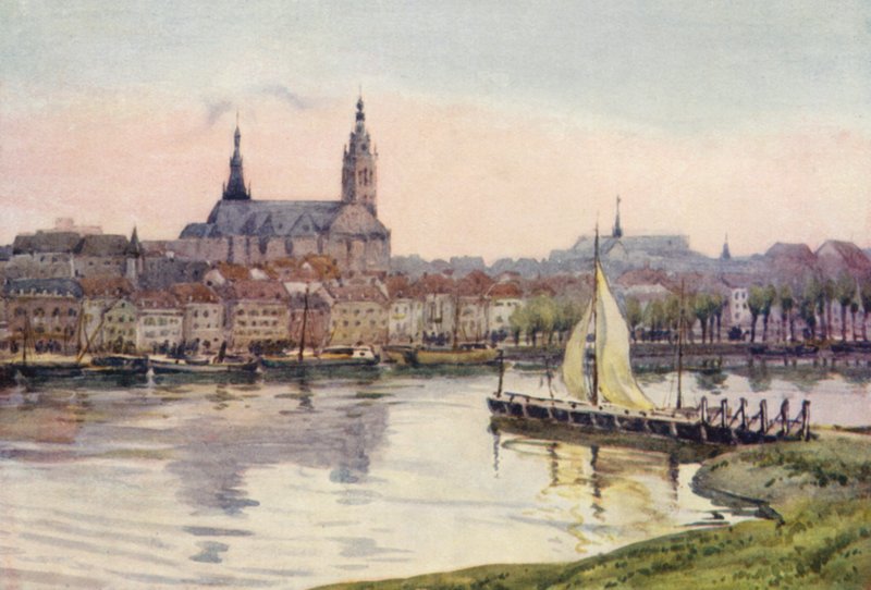 Ren: Nymwegen (kolorowa litografia) autorstwa Effie Jardine