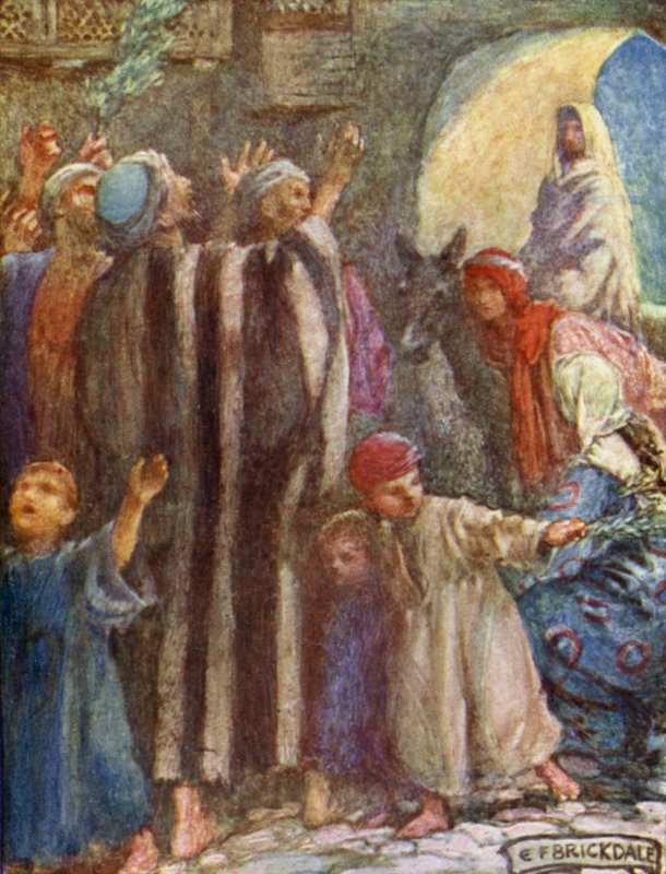 Postęp Króla (kolor lito) autorstwa Eleanor Fortescue Brickdale