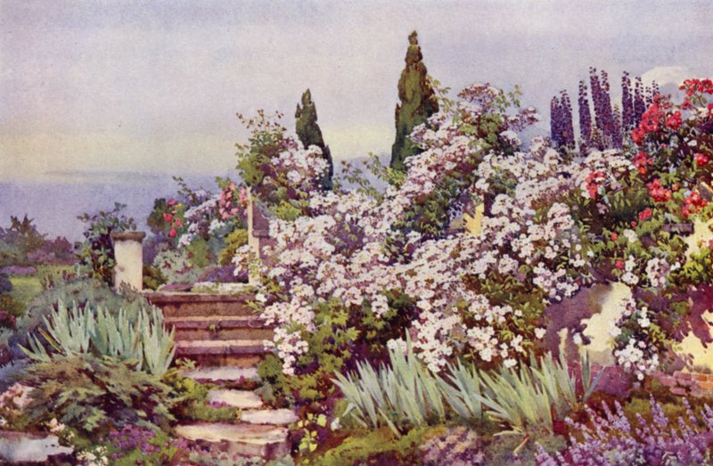 The Garden Steps (kolor lito) autorstwa Ella Du Cane
