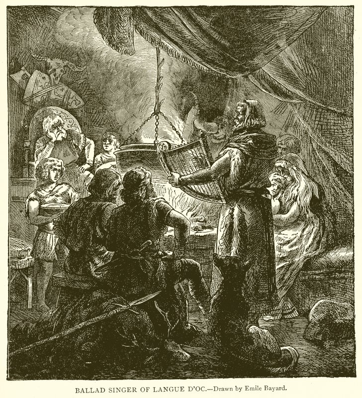 Śpiewaczka ballady Langue D