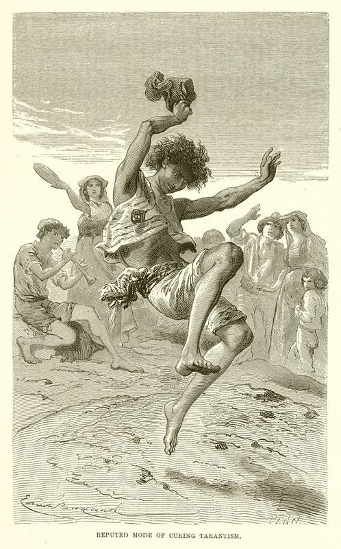Renomowany tryb leczenia tarantyzmu autorstwa Emile Antoine Bayard