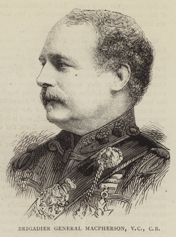 generał brygady Macpherson, VC, CB autorstwa English School