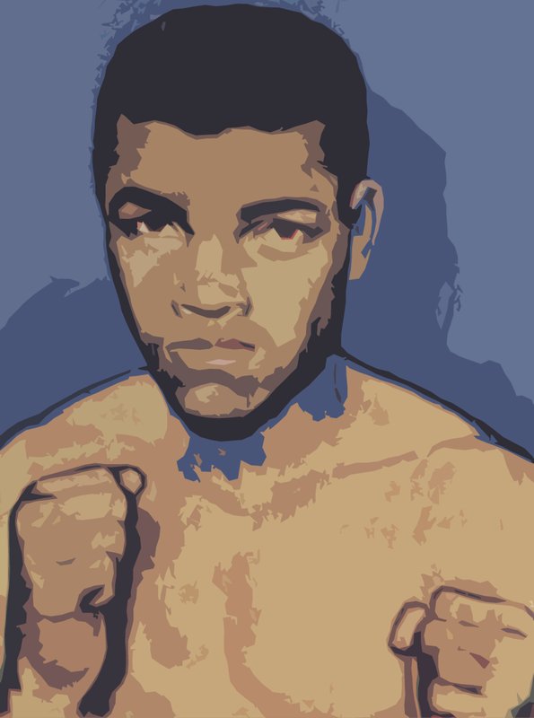 Cassius Clay lub Muhammad Ali autorstwa English School