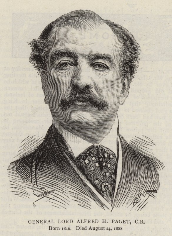 generał Lord Alfred H Paget; CB autorstwa English School