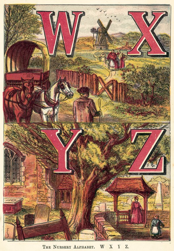 Alfabet przedszkola, W, X, Y, Z autorstwa English School