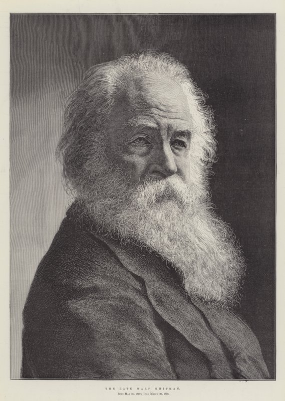 Nieżyjący już Walt Whitman autorstwa English School