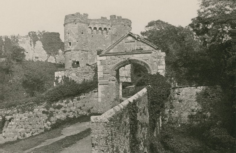 Zamek Carisbrooke, Wyspa Wight autorstwa English Photographer