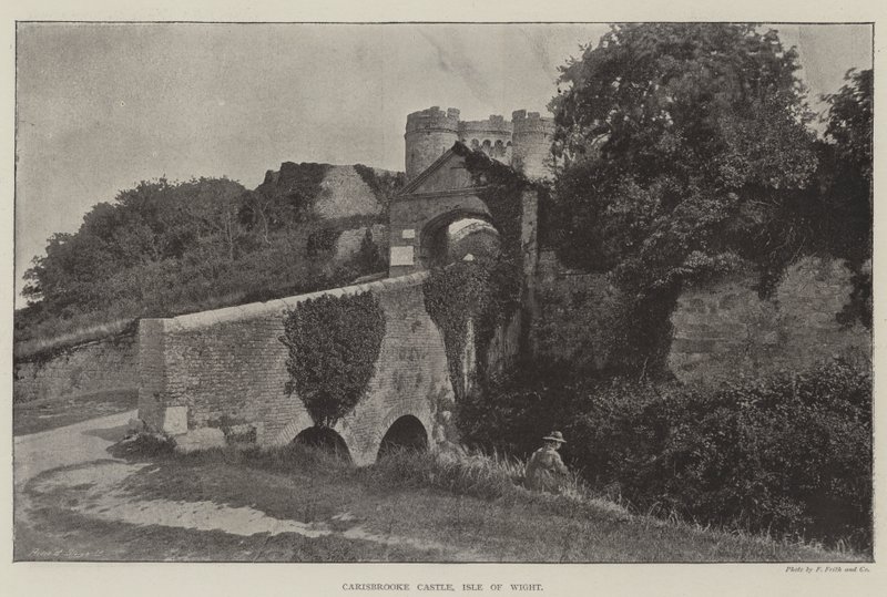 Zamek Carisbrooke, Wyspa Wight autorstwa English Photographer