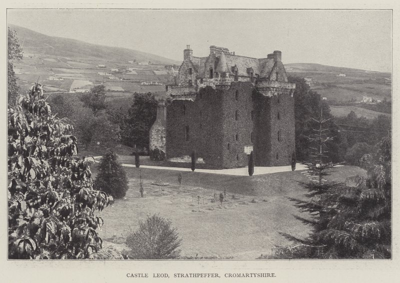 Zamek Leod, Strathpeffer, Cromartyshire autorstwa English Photographer