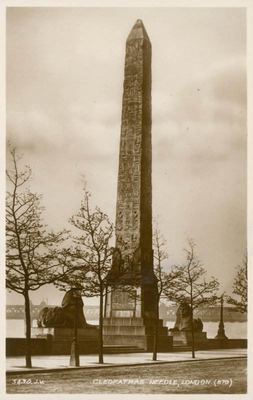 Cleopatras Needle, Thames Embankment, Londyn autorstwa English Photographer