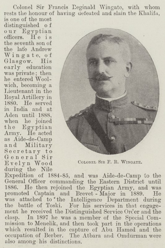Pułkownik Sir F R Wingate autorstwa English Photographer