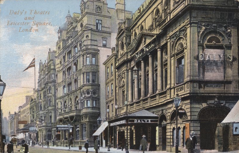 Teatr Dalys, Leicester Square, Londyn (kolorowe zdjęcie) autorstwa English Photographer