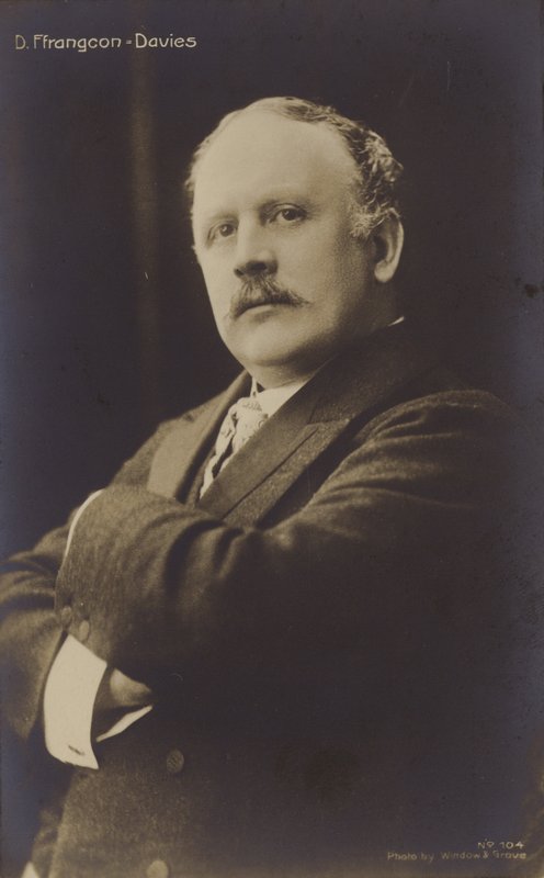 David Ffrangcon-Davies, walijski śpiewak barytonowy (1855-1918) autorstwa English Photographer