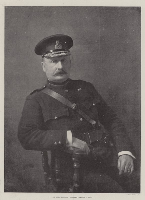 De Wets Pursuer, generał Charles E Knox autorstwa English Photographer