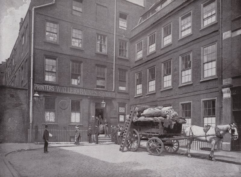 Dom Dr Johnsons, Gough Square, Fleet Street autorstwa English Photographer