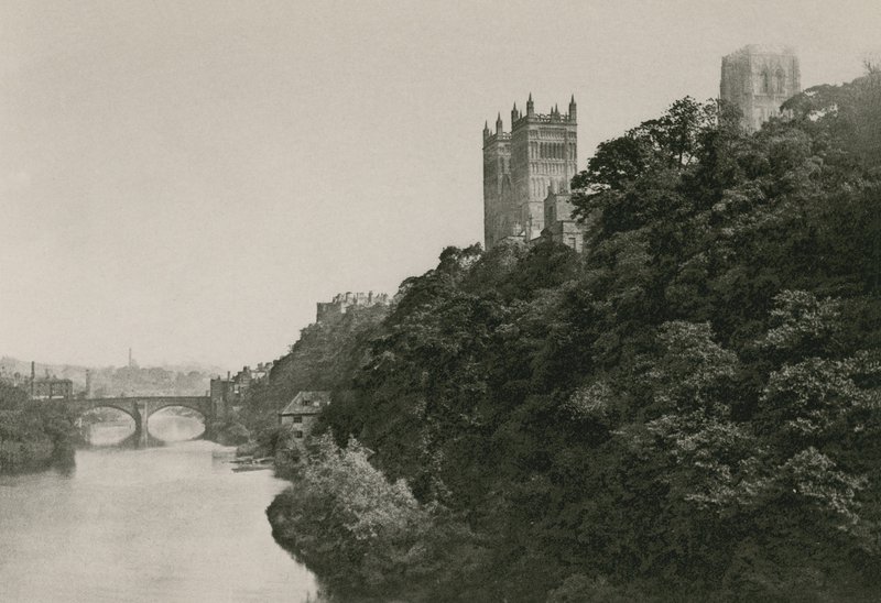 Katedra w Durham, z mostu Prebend autorstwa English Photographer