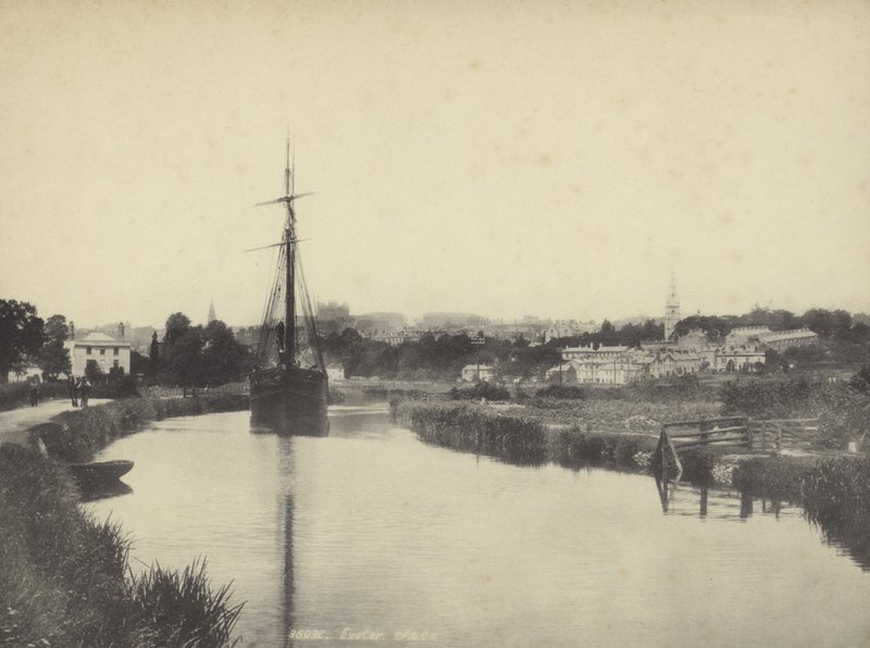 Exeter od kanału, Devon autorstwa English Photographer