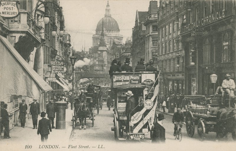 Fleet Street, Londyn autorstwa English Photographer