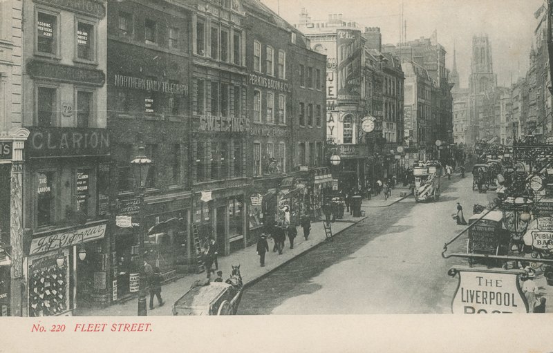 Fleet Street, Londyn autorstwa English Photographer
