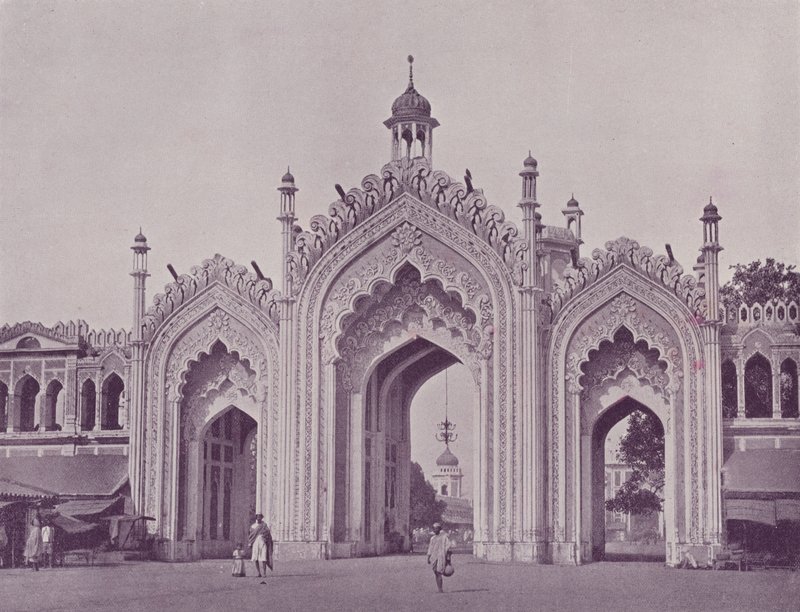 Rynek Gateway Hussainabad, Lucknow autorstwa English Photographer