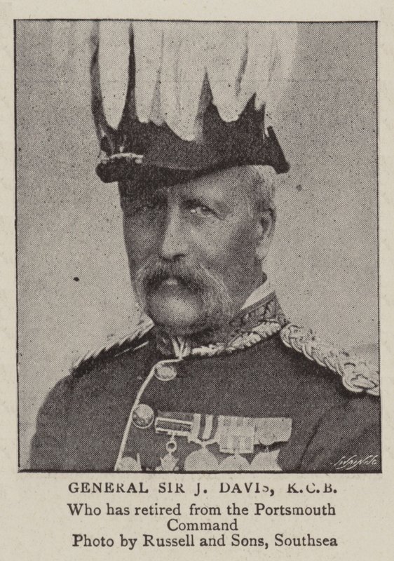 Generał Sir J Davis, KCB autorstwa English Photographer