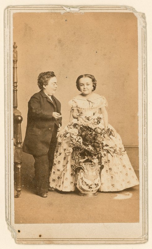 Generał Tom Thumb i jego żona autorstwa English Photographer