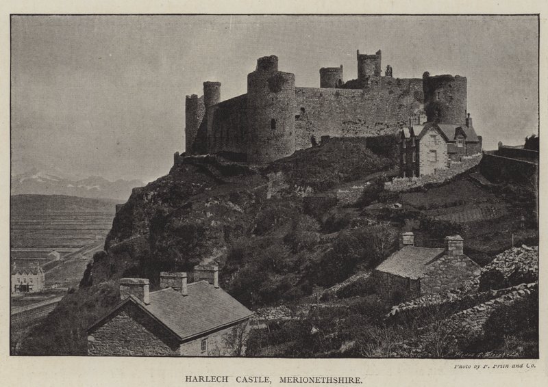 Zamek Harlech, Merionethshire autorstwa English Photographer