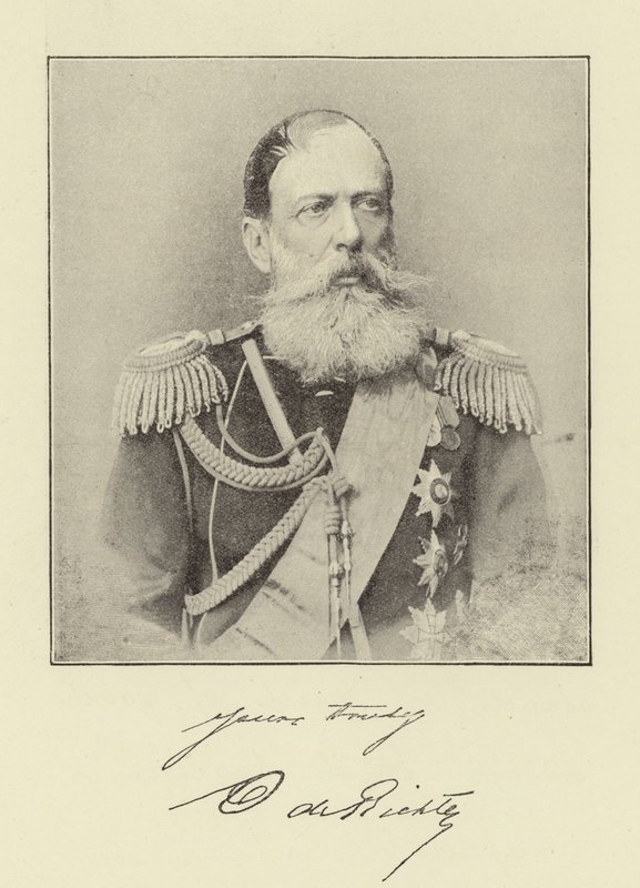Jego Ekscelencja Generał de Richter autorstwa English Photographer