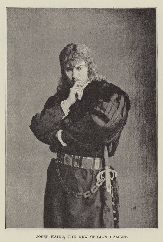 Josef Kainz, nowy niemiecki Hamlet autorstwa English Photographer