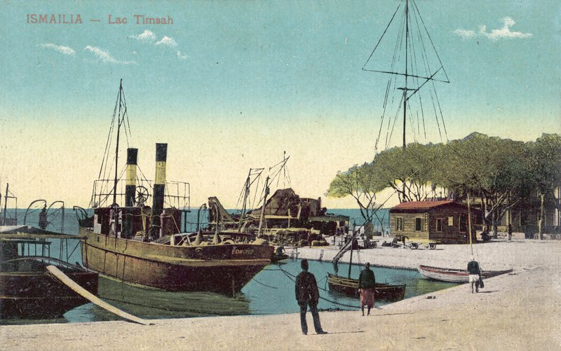 Jezioro Timsah, Ismailia, Egipt (kolorowe zdjęcie) autorstwa English Photographer